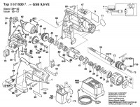 Bosch 0 601 930 742 GSB 9,6 VE Batt-Oper Drill 9.6 V / GB Spare Parts GSB9,6VE